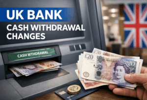 UK bank cash withdrawal changes