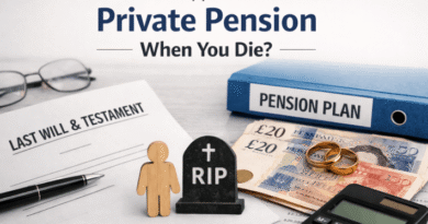 what happens to your private pension when you die
