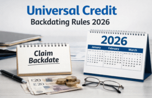 Universal Credit backdating rules 2026
