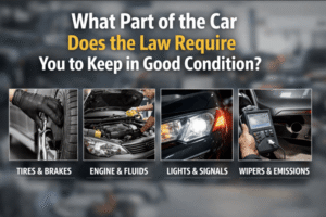 what part of the car does the law require you to keep in good condition
