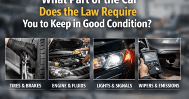 what part of the car does the law require you to keep in good condition