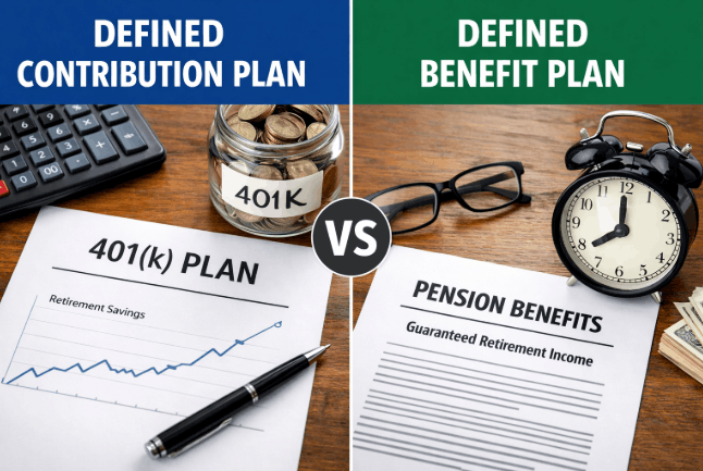 defined contribution vs defined benefit pension plan