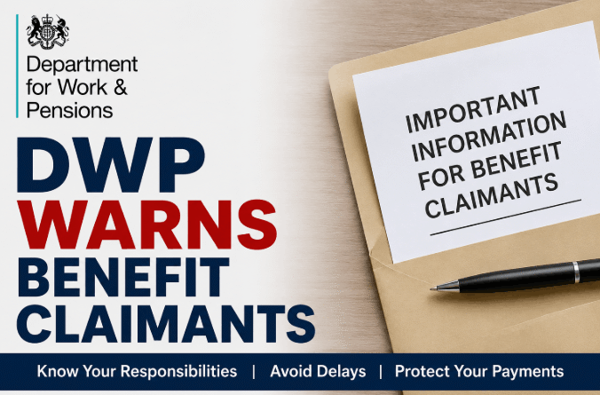 dwp warns benefit claimants
