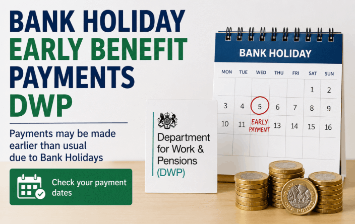 bank holiday early benefit payments dwp