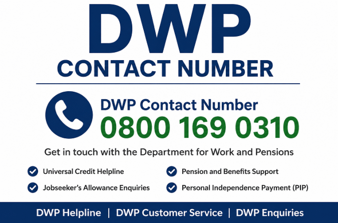 dwp contact number