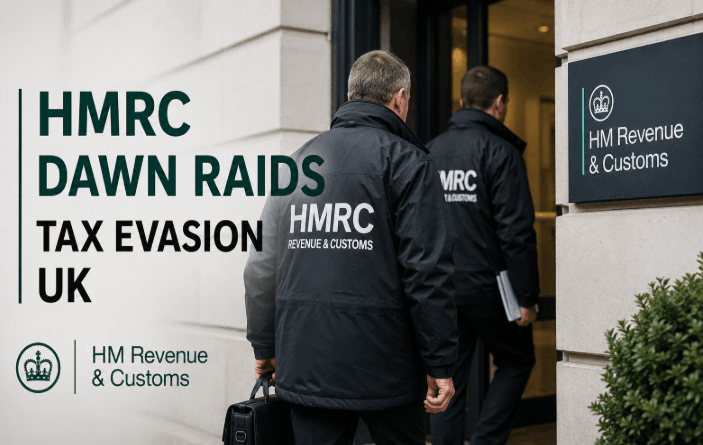 hmrc dawn raids tax evasion uk