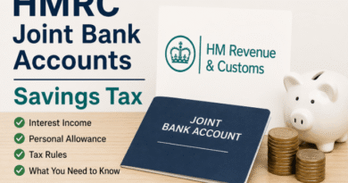 hmrc joint bank accounts savings tax​