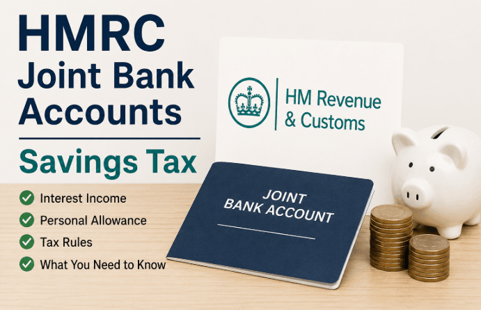 hmrc joint bank accounts savings tax​