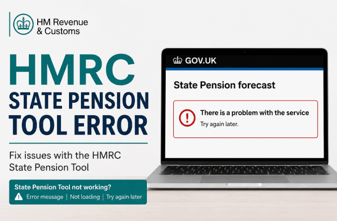 hmrc state pension tool error