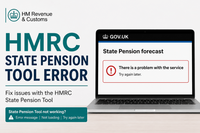 hmrc state pension tool error