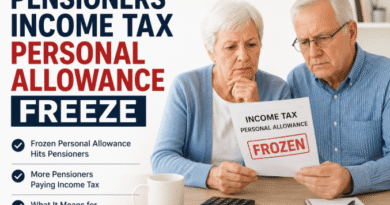 pensioners income tax personal allowance freeze​