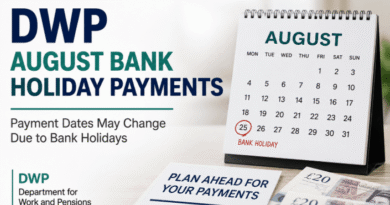 DWP August bank holiday payments