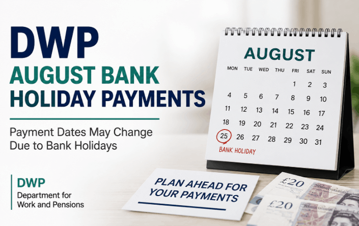 DWP August bank holiday payments
