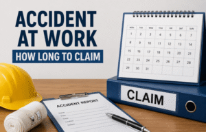 accident at work how long to claim​